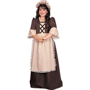 Rubie's Child Colonial Girl Costume Lrg EUC